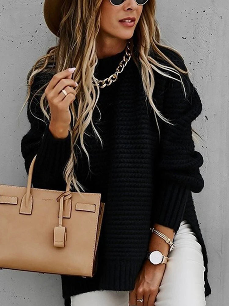 Camisola Oversized com Fenda