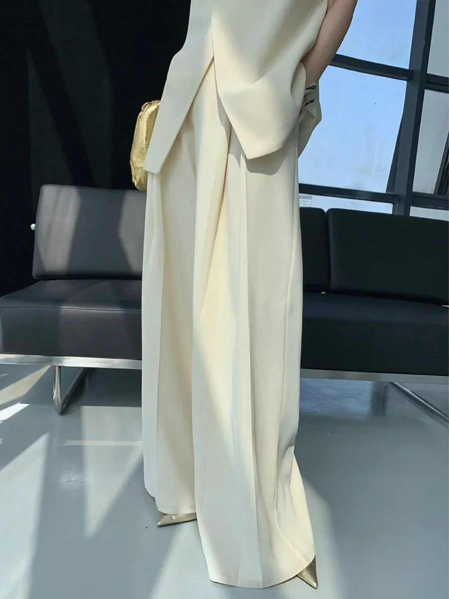 Women's Beige Two Piece Set