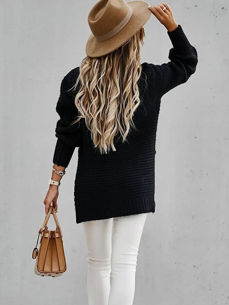Camisola Oversized com Fenda
