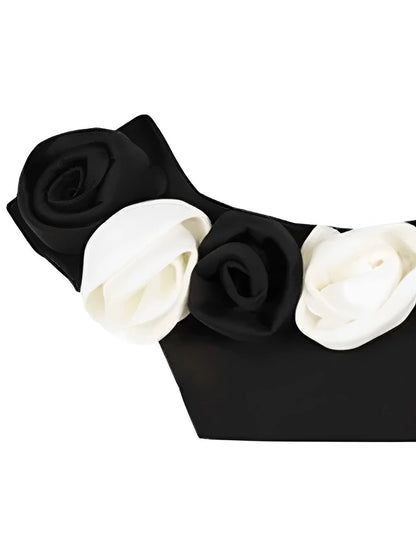 Biquíni 3D Rosa 2 Peças Strapless - Cintura Alta 2024